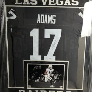 Las Vegas Raiders jersey with photo display.