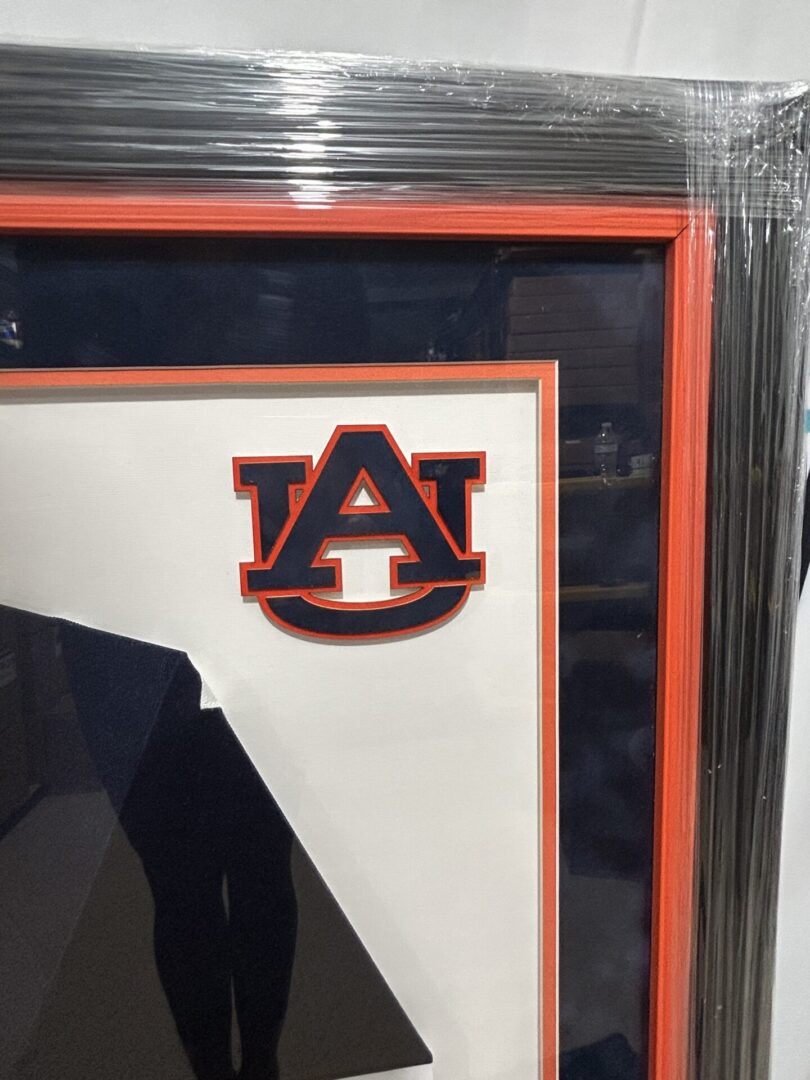 Framed image with Auburn University logo.