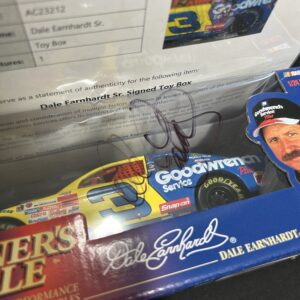 Signed Dale Earnhardt collectible toy car.