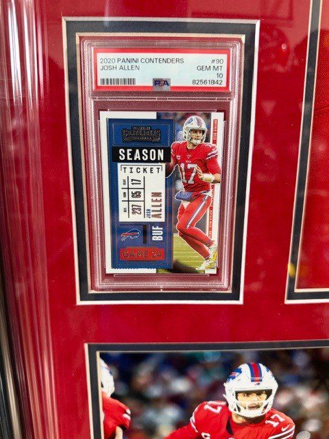Josh Allen Signed Framed Nike Jersey Buffalo Bills 2X PSA 10 Slabs Beckett COA - Image 3