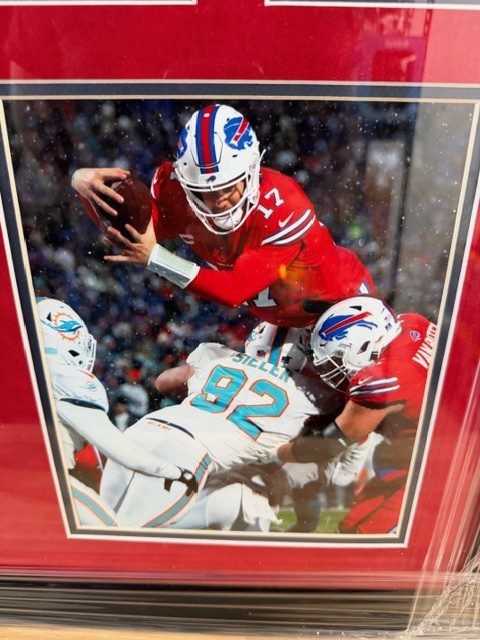 Josh Allen Signed Framed Nike Jersey Buffalo Bills 2X PSA 10 Slabs Beckett COA - Image 5