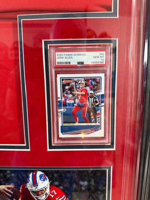 Josh Allen Signed Framed Nike Jersey Buffalo Bills 2X PSA 10 Slabs Beckett COA - Image 6