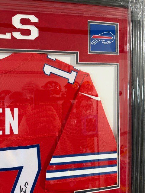 Josh Allen Signed Framed Nike Jersey Buffalo Bills 2X PSA 10 Slabs Beckett COA - Image 7