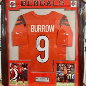 Joe Burrow Signed Framed Nike Jersey Authentic Cincinnati Bengals FANATICS COA