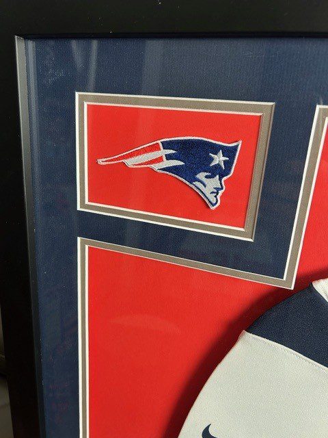 Rob Gronkowski Signed Framed Nike Jersey New England Patriots Exclusive Gronk COA Hologram - Image 2
