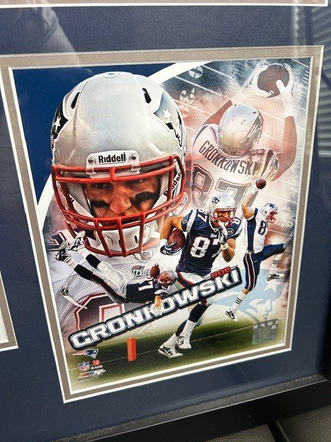 Rob Gronkowski Signed Framed Nike Jersey New England Patriots Exclusive Gronk COA Hologram - Image 3