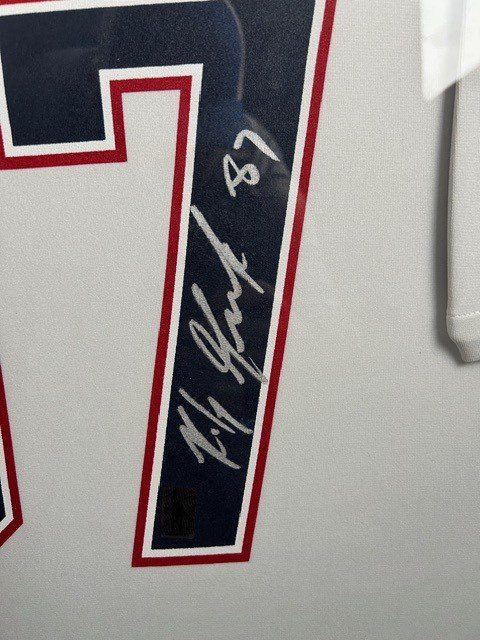 Rob Gronkowski Signed Framed Nike Jersey New England Patriots Exclusive Gronk COA Hologram - Image 5
