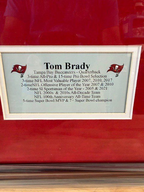Tom Brady Signed Nike Vapor Elite Framed Jersey Tampa Bay Buccaneers FANATICS - Image 4