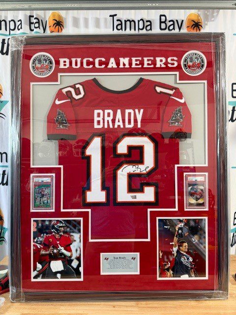 Tom Brady Signed Nike Vapor Elite Framed Jersey Tampa Bay Buccaneers FANATICS - Image 16